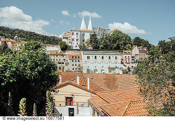 Rooftop view of Sintra and National Palace