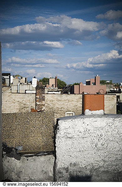 rooftops,  chimney,  brooklyn