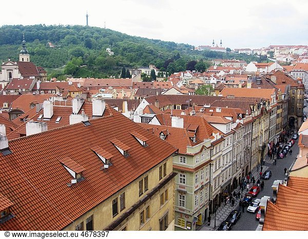 Rooftops Mala Strana  Prague  Czech republic