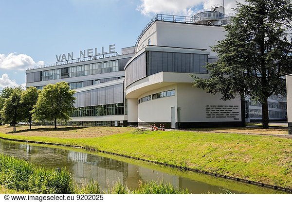Rotterdam  Netherlands. Exterior and surroundings of the 1930 built  and 2014 elected UNESCO site: ´Van Nelle Fabriek´ in Rotterdam North-West.