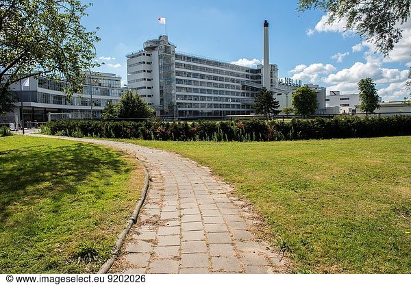 Rotterdam  Netherlands. Exterior and surroundings of the 1930 built  and 2014 elected UNESCO site: ´Van Nelle Fabriek´ in Rotterdam North-West.