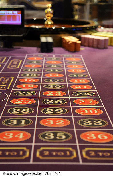 Roulette table  casino