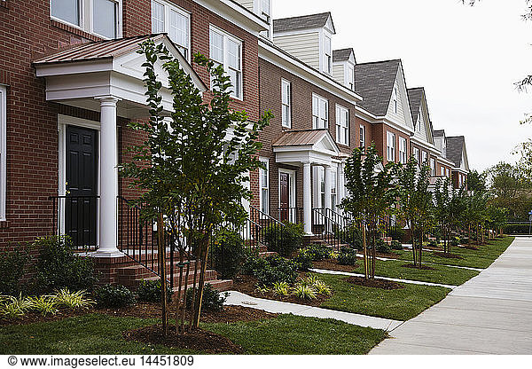 Rows Of New Townhomes