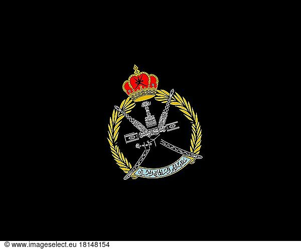 Royal Air Force of Oman  rotated logo  black background