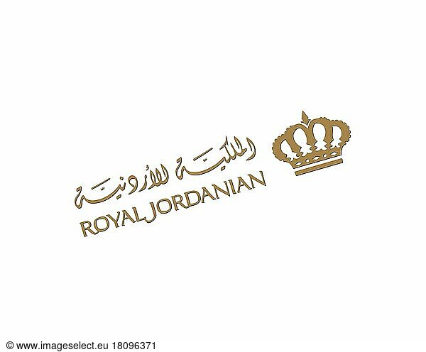 Royal Jordanian  gedrehtes Logo  Weißer Hintergrund
