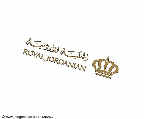 Royal Jordanian  gedrehtes Logo  Weißer Hintergrund B