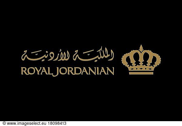 Royal Jordanian  Logo  Schwarzer Hintergrund