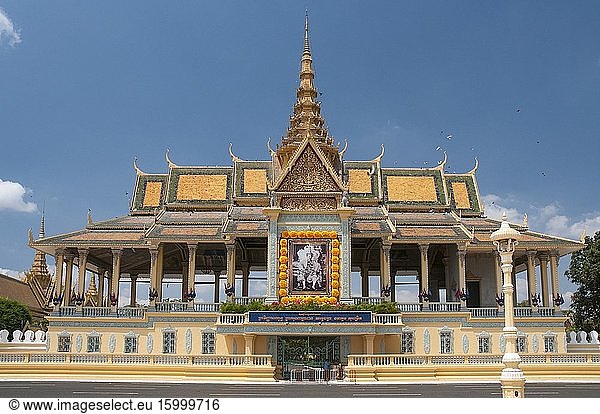 Royal Palace in Phnom Penh  Cambodia.