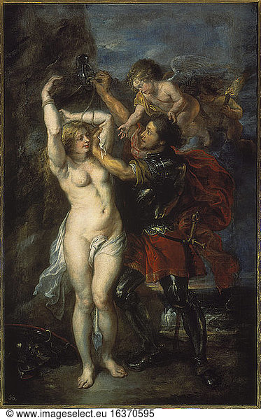 Rubens  Peter Paul 1577–1640.“Perseus frees Andromeda  c. 1639/40.Oil on canvas  265 × 160cm.Madrid  Museo del Prado.