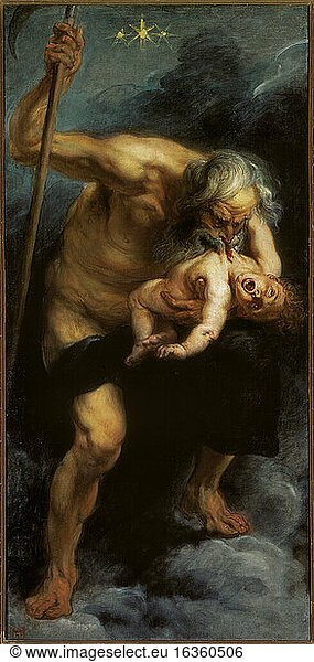 Rubens  Peter Paul 1577–1640.“Saturn devouring a Son .Oil on canvas  180 × 87cm.Madrid  Museo del Prado.