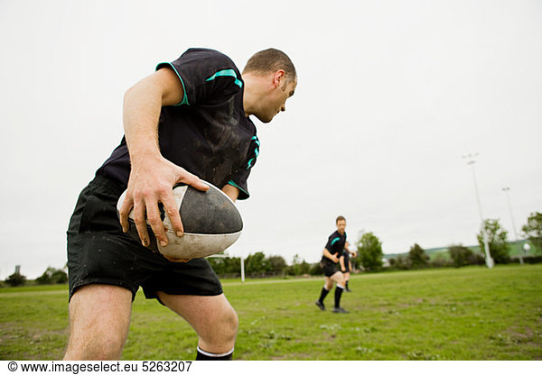 Rugby-Spiel in Aktion