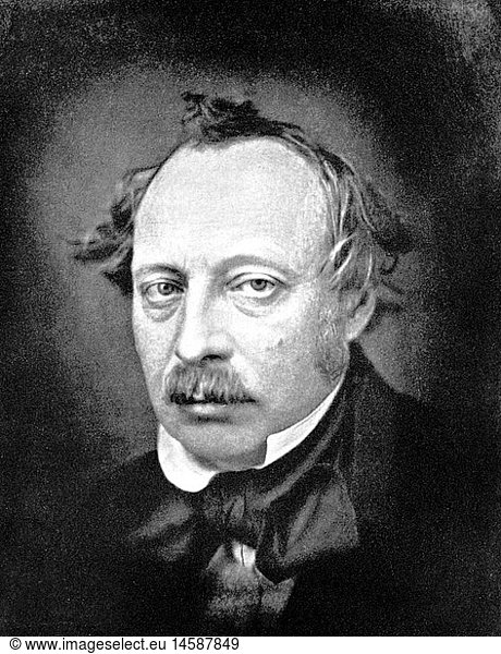 Ruge  Arnold  13.9.1802 - 31.12.1880  deut. Politiker  Schriftsteller  Portrait  nach Daguerreotypie  19. Jh. Ruge, Arnold, 13.9.1802 - 31.12.1880, deut. Politiker, Schriftsteller, Portrait, nach Daguerreotypie, 19. Jh.,