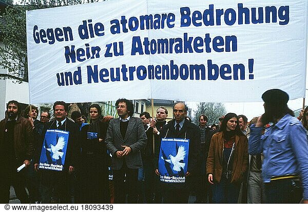 Ruhrgebiet. Kundgebung-Demonstration Abrüstung. 1981