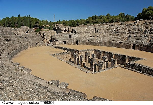 Ruine  Amphitheater  Jahrhundert  römisch  Spanien