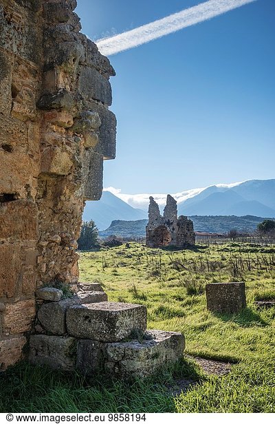 Ruine bauen Abtei Griechenland Peloponnes