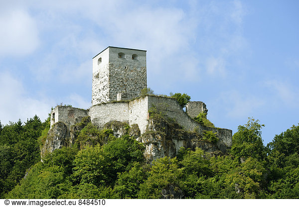 Ruine Burg Wellheim  Schuttertal  Oberbayern  Bayern  Deutschland