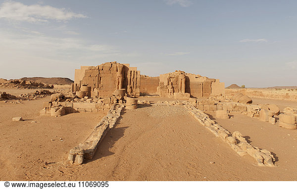 Ruine von einem Tempel  Naga  Nubien  Nahr an-Nil  Sudan  Afrika