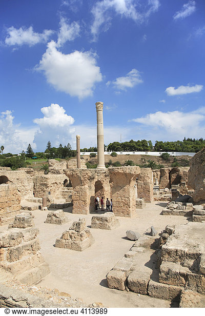Ruine von Karthago  (Antoninus-Pius-Thermen)  Karthago  Tunesien