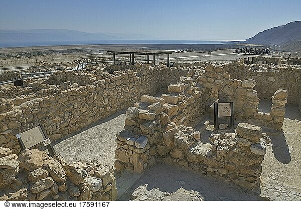 Ruinen  Ausgrabungsstätte Qumran  Israel  Asien
