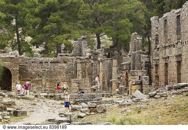 Ruinen der antiken Stadt Lyrbe oder Seleukia  Manavgat  Provinz Antalya  Türkei