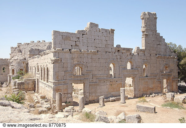 Ruinen der Kirche des Heiligen Simeon Stylites  Gouvernement Aleppo  Syrien