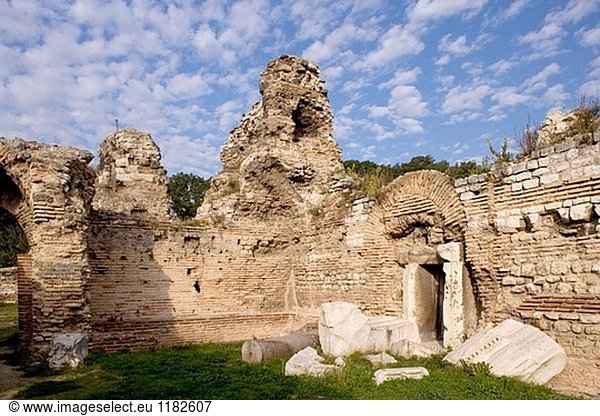 Ruinen der römischen Bäder  Varna. Bulgarien