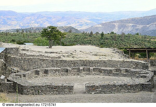Ruinen der Wari Kultur  bei Ayacucho  Provinz Huamanga  Peru  Südamerika