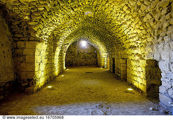 Ruinen der Zitadelle von Kerak in Jordanien