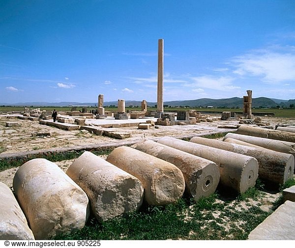 Ruinen des Achaemenian-Palastes. Pasargadae. Iran