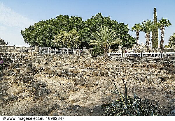 Ruinen des antiken Kapernaum  Region See Genezareth  Israel.