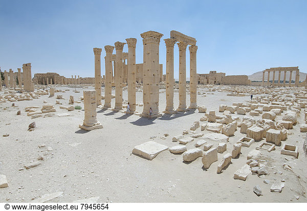 Ruinen des Baal-Tempels in der antiken Stadt Palmyra