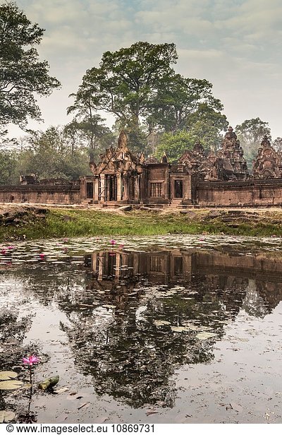 Ruinen des Banteay-Srei-Tempels  Angkor-Wat-Komplex  Kambodscha