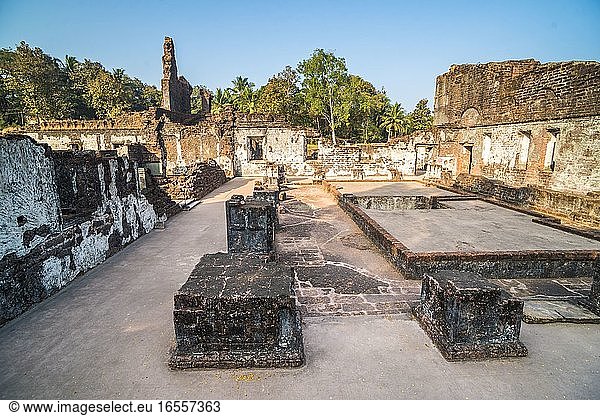 Ruinen des Klosters St. Augustine  UNESCO-Weltkulturerbe in Old Goa  Goa  Indien