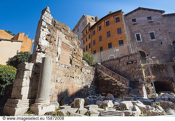 Ruinen des Tempels von Bellona  UNESCO-Weltkulturerbe  Rom  Latium  Italien  Europa