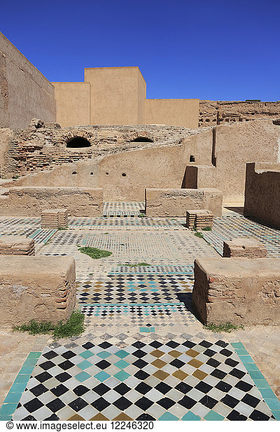Ruinen  El Badi Palast (Badii Palast) (Badia Palast)  Der unvergleichliche Palast  16. Jahrhundert  Marrakesch (Marrakech)  Marokko  Nordafrika  Afrika