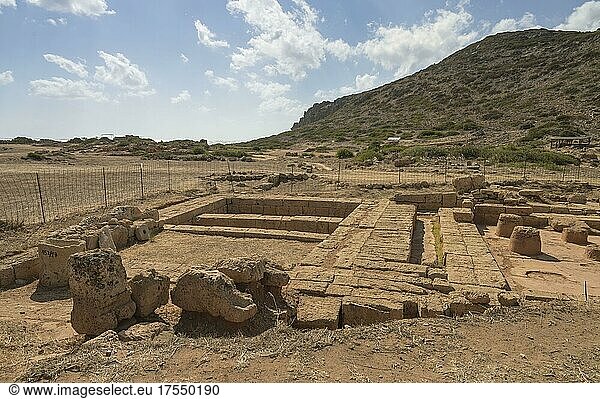 Ruinen Falassarna  Kreta  Griechenland  Europa