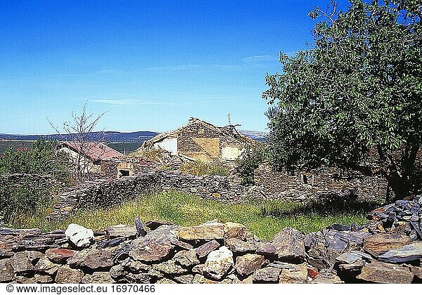 Ruinen. Serracin  Provinz Segovia  Kastilien-León  Spanien.