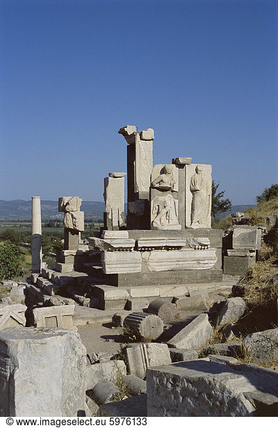 Ruinen von Ausgrabungsstätte  Ephesus  Anatolien  Türkei  Kleinasien
