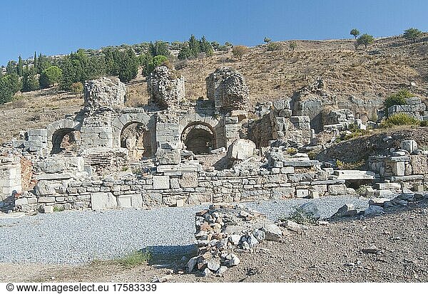 Ruinen von Ephesos antike Ausgrabungsstätte Türkei Asien