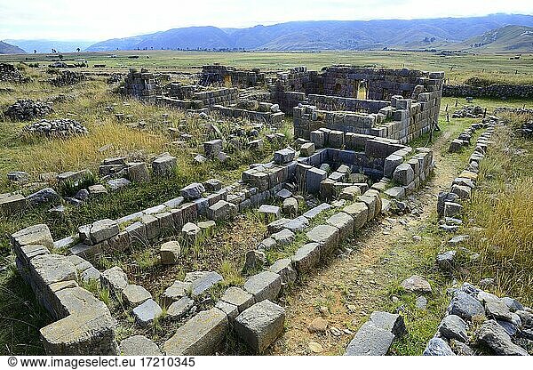 Ruinen von Huánuco Pampa  Verwaltungszentrum der Inka  Provinz Dos de Mayo  Peru  Südamerika