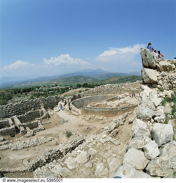 Ruinen von Mykene,  UNESCO World Heritage Site,  Griechenland,  Europa