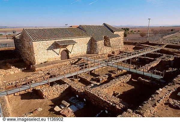 Ruinen von Oretum  Granátula de Calatrava. Provinz Ciudad Real  Kastilien-La Mancha. Spanien