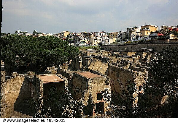 Ruinenstadt Herculaneum  Kampanien  Italien  Europa