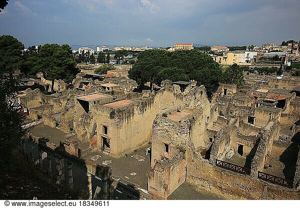 Ruinenstadt Herculaneum  Kampanien  Italien  Europa