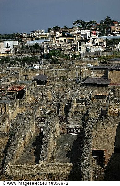 Ruinenstadt Herculaneum  Kampanien  Italien  Europa
