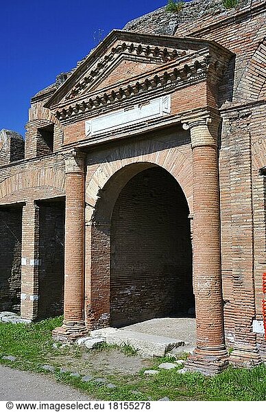 Ruinenstadt Ostia Antica  Rom  Lazio  Horrea  Italien  Europa