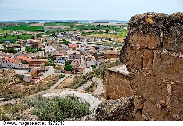 Ruins  Alberuela de Tubo  Monegros  Huesca province  Aragon  Spain