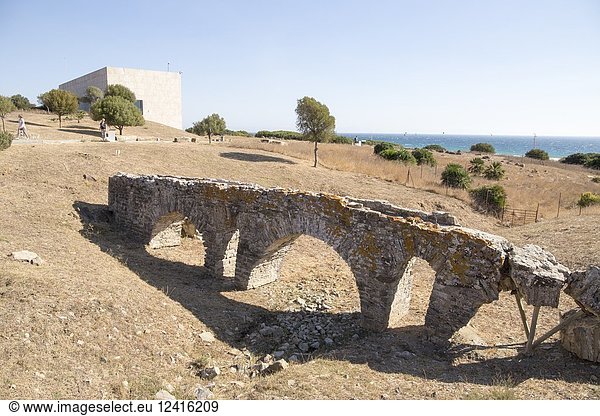 Ruins and museum of a Roman city,  Baelo Claudia,  Cadiz,  Spain on October 10,  2017.