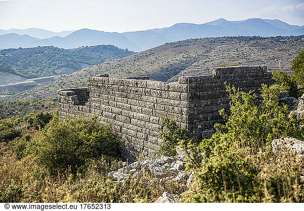 Ruins at archaeological site of Orraon  Arta  Greece