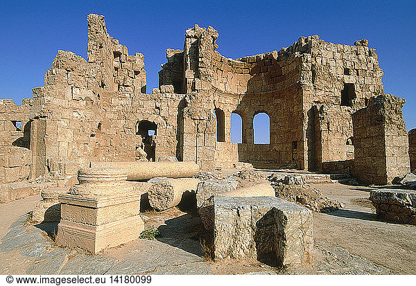 Ruins of a Roman Fortress  Resafa  Syria